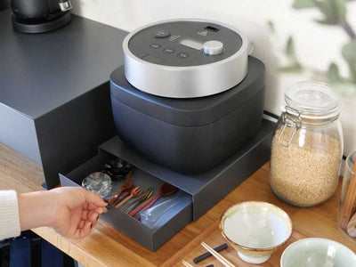 ≪単品≫スチール製キッチン家電下収納ラック