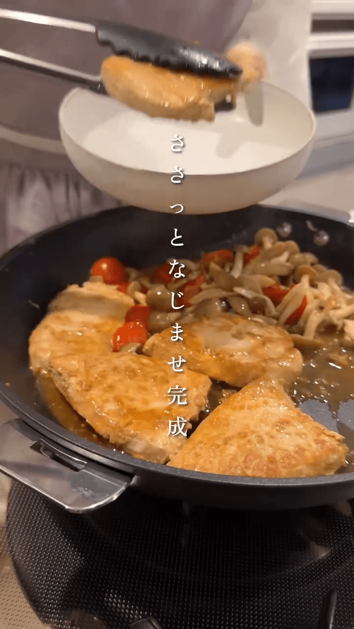 20分で3品ごはん♪めかじきのバターソテー&卵スープ&生野菜の中華あえ