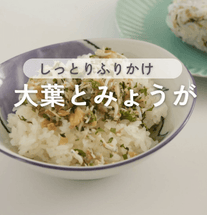 みょうがと大葉のしらす梅ふりかけ👩‍🍳