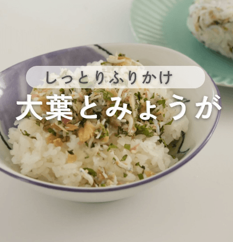 みょうがと大葉のしらす梅ふりかけ👩‍🍳