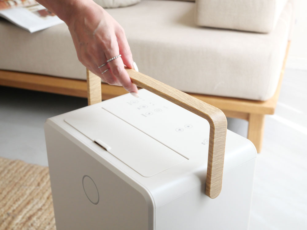 【THREEUP/スリーアップ】コンプレッサー式除湿機 ウッドドライ 6L