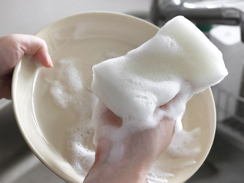 【ヒオリエ】＜2個セット＞ 抗菌 泡立ちスポンジ あわもん