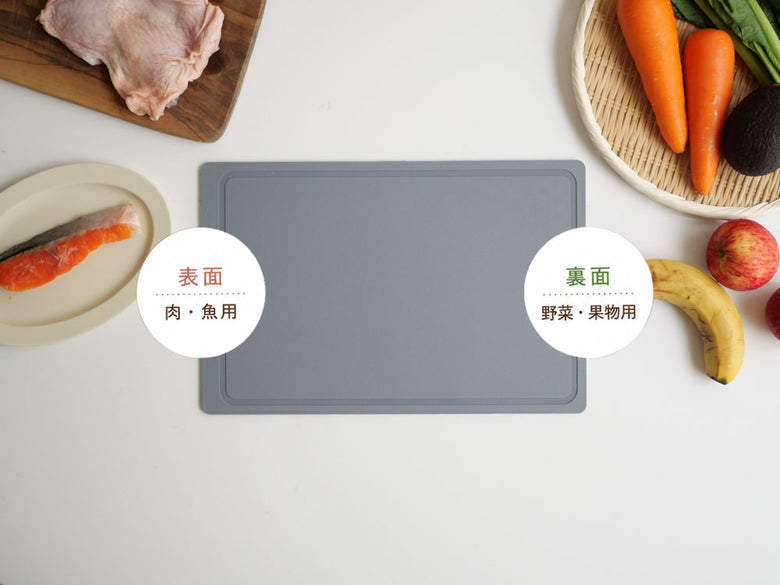 【協和工業】ストーンバリア包丁ライトタイプセット＆ムテキボード グレー 大小セット