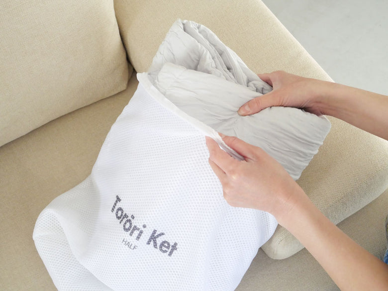 【Torori ket(R)/トローリケット】肌掛け布団椿オイル加工でお肌に嬉しいとろ～りケット