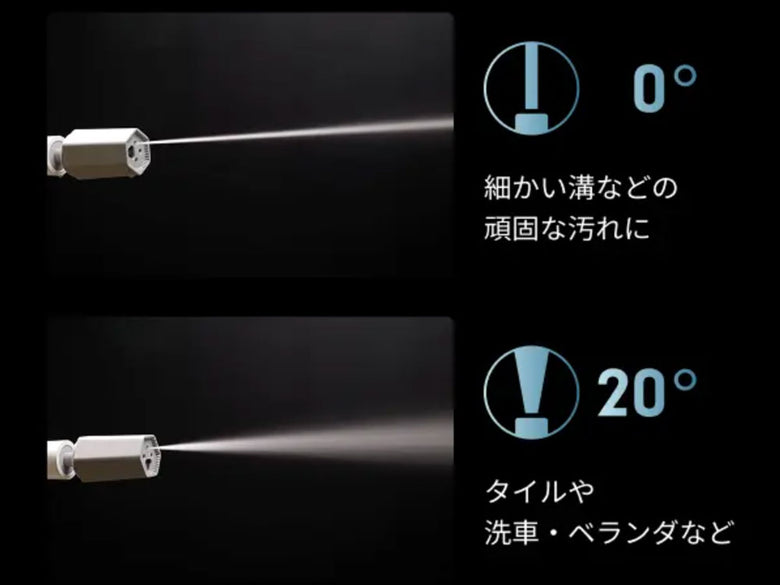 《ノズルセット》【T-PROFESSIONAL】ミラブルモデル ザ ハイドロクリーナー コードレス高圧洗浄機 アクアブラスト
