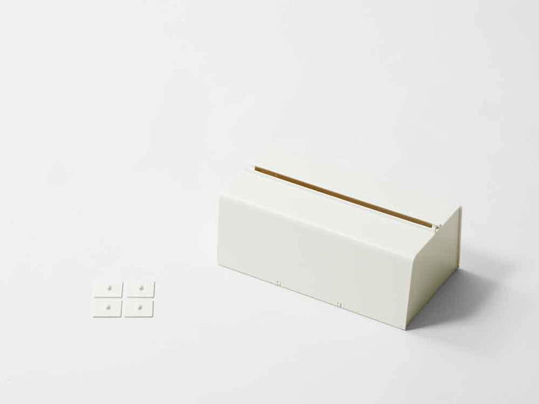 アッシュ色の壁掛けペーパータオルケース
