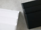 冷蔵庫横用銀色プラスチック製3段マグネット収納ポケット