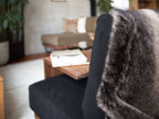 アデペシュウェルメウォルナットフレームソファとクッション