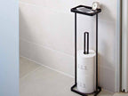 towerタワートレイ付きキトイレットペーパースタンド