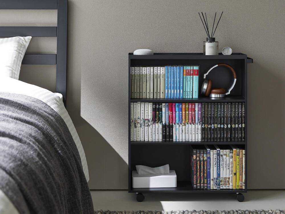 【tower/タワー】ハンドル付き隠せるコミックラック