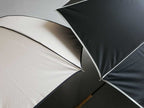 灰色と銀色のビコーズ晴雨兼用傘