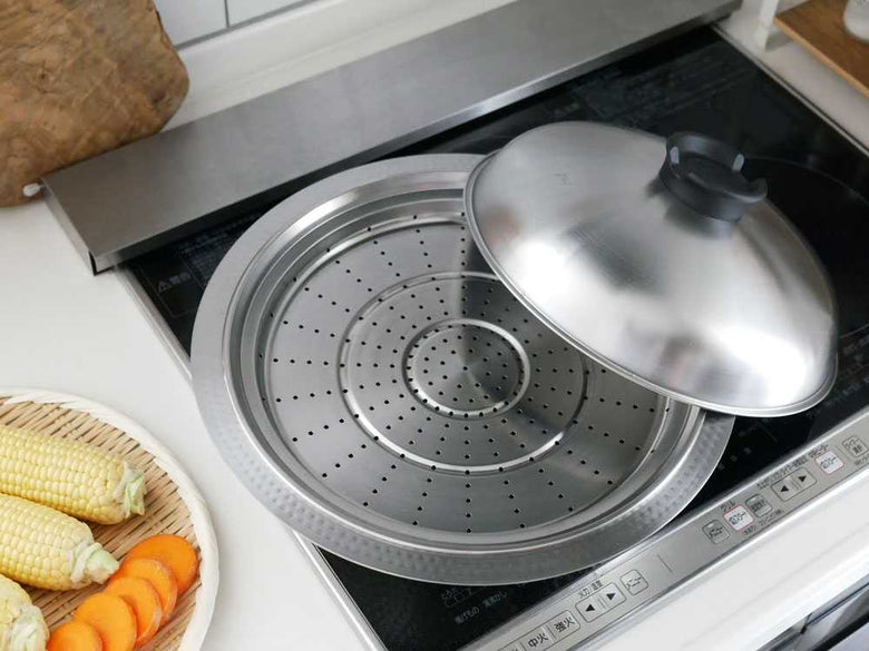 とにかく洗いやすいステンレス卓上鍋と蒸し器