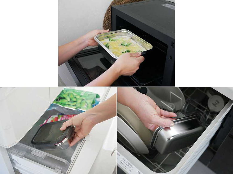 ののじマジックコンテナのステンレス製保存容器