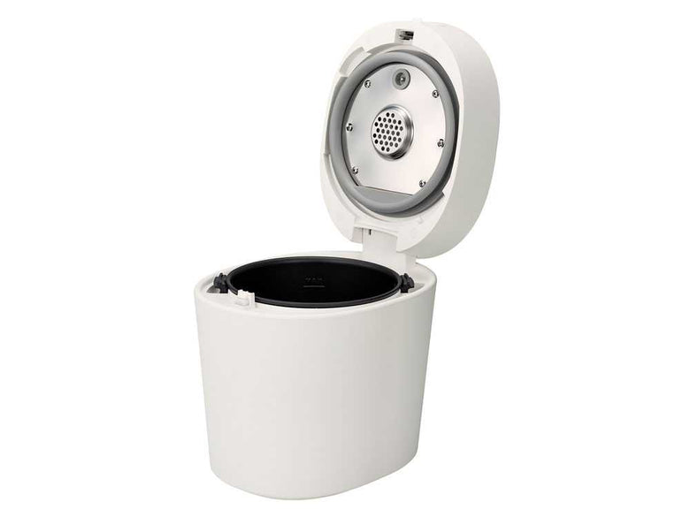 スチーム式加湿器 H220、シルバー色の蓋付き家庭用電化製品