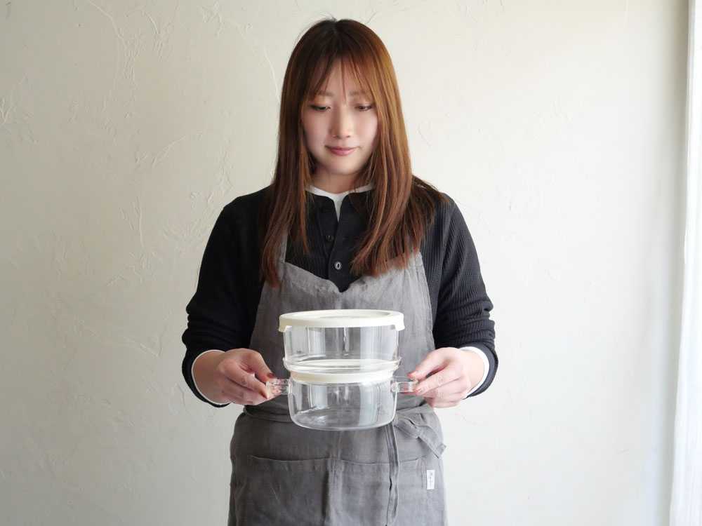 【HARIO/ハリオ】「ガラスのある生活」 ガラスのせいろ蒸し器
