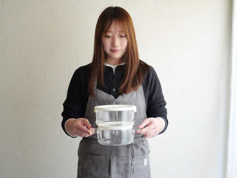 【HARIO/ハリオ】「ガラスのある生活」 ガラスのせいろ蒸し器