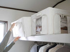 好きなところから開けられる折りたたみ式布製収納ボックス