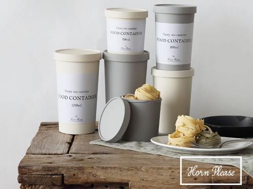 「ホーンプリーズ」エコキャニスターと蓋が入ったパッケージボックス