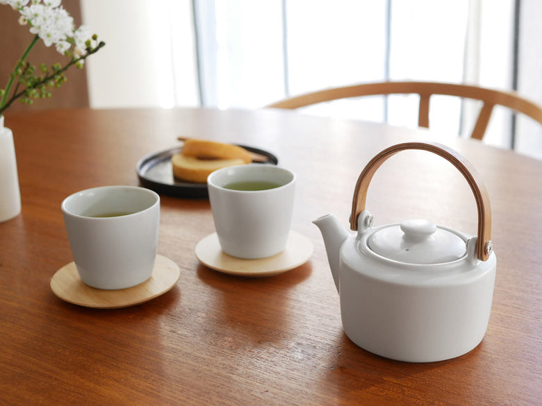SALIU祥 SYO土瓶急須、陶器製天然木ハンドル