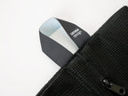 【sarasa design/サラサデザイン】b2c ランドリーネット ワイド、グレーのメッシュとストラップを備えた洗濯用ネット