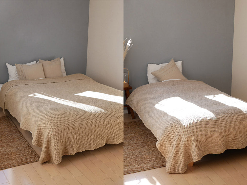 Magic Linen ワッフルブランケット 140x100cm