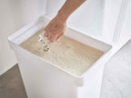 タワー製の密閉プラスチック米びつと蓋