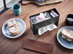 スチールと木製のヤマザキRINティッシュ＆ウェットシートケース