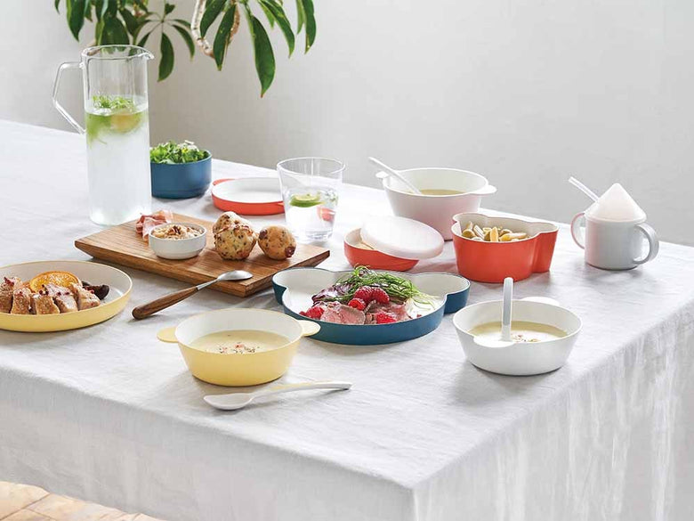 tak.タックのキッズ用スープボウルとプレートのセット