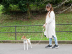 TOOLS FOR THE DOG ドッグリーシュ、手染めの日本製、長さ1200mmで中型犬に適した耐久性の高い散歩用リード