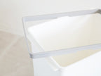 like-itのフロントオープン白色プラスチック製トラッシュビン