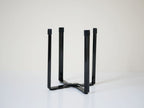 YAMAZAKI製【tower/タワー】ポリ袋エコホルダー。スチール本体とシリコンキャップでできたエコバッグ収納ホルダー、化粧箱付き