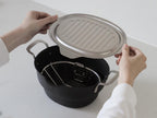【SHIMOYAMA/シモヤマ】コンパクトに収納できる揚げ物鍋セット