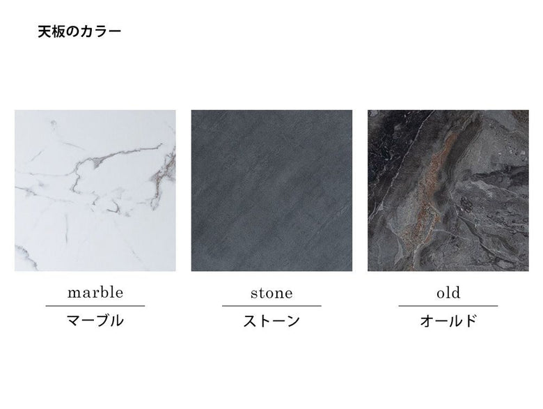 シルバーのスチールフレームと大理石模様の天板を備えたPOLポルデスクの画像