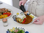 アラビア製パラティッシオーバルプレート。磁器素材でフリーザ、電子レンジ、食洗機に対応可能な食卓用食器。
