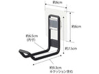 タワー【tower】ブランドのフィルムフックトイレ用品収納フック。本体はスチール製でポリカーボネート製のフックが付いており、シンプルで機能的なデザインが特徴です。