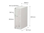 ガラス製ディスプレイケース内に「tower」ネックレス＆ピアス収納ケースが整然と陳列されている棚の様子