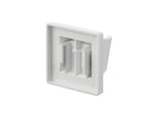 バスルームの壁に設置されたプラスチック製【MIST/ミスト】フィルムフックシャワーホルダー