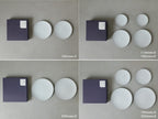 1616/arita japan TY Palace Plate、直径11cm、グレー色の陶石製プレート