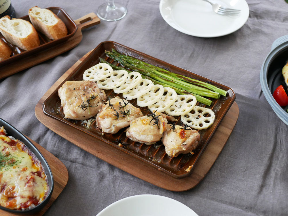 【IBUKICRAFT/イブキクラフト】魚焼きグリルからそのまま食卓に出せるグリルプレート